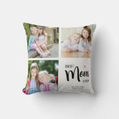 最高の母母の日ホワイトフォトコラージュ クッション (正面)