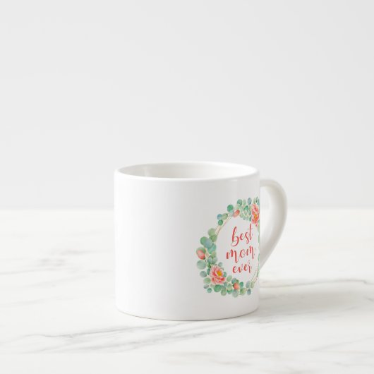 最高の母母の日ユーカリ牡丹フローラ エスプレッソカップ (正面右)