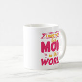 最高の母母の日引用文 コーヒーマグカップ (正面右)