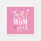 最高の母母の日引用文 | 紙ナプキン スタンダードカクテルナプキン (正面)