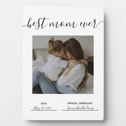 最高の母母の日 フォトプラーク (正面)