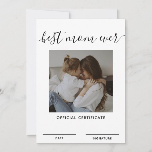 最高の母母の日 招待状 (正面)