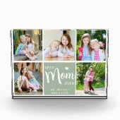 最高の母母の日Sage緑のフォトブロック フォトブロック (正面)