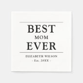 最高の母母の贈り紙ナプキン スタンダードカクテルナプキン (正面)