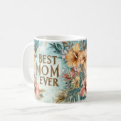 最高の母母フローラ母の日コーヒーマグ2 コーヒーマグカップ (正面左)