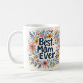 最高の母母フローラ母の日コーヒーマグ3 コーヒーマグカップ (左)