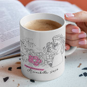 最高の母母フローラ母の母の日 コーヒーマグカップ