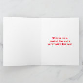 最高の母永遠のレインボーメリークリスマスホリデー カード (内部)