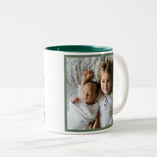 最高の母生植物写真エレガント母の日 ツートーンマグカップ (正面右)