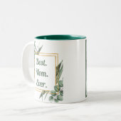 最高の母生植物写真エレガント母の日 ツートーンマグカップ (正面左)