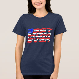 最高の母米国国旗 トライブレンドＴシャツ