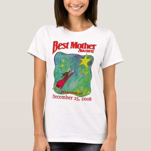 最高の母賞クリスマスプレゼント Tシャツ (正面)