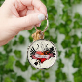 最高の母賞レインボー・ファミリー キーホルダー (手)