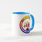 最高の母賞レインボー・ファミリー マグカップ (正面右)