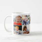 最高の母金ゴールドレタリング9 Photo Collage Mommy コーヒーマグカップ (左)