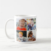 最高の母金ゴールドレタリング9 Photo Collage Mommy コーヒーマグカップ (左)