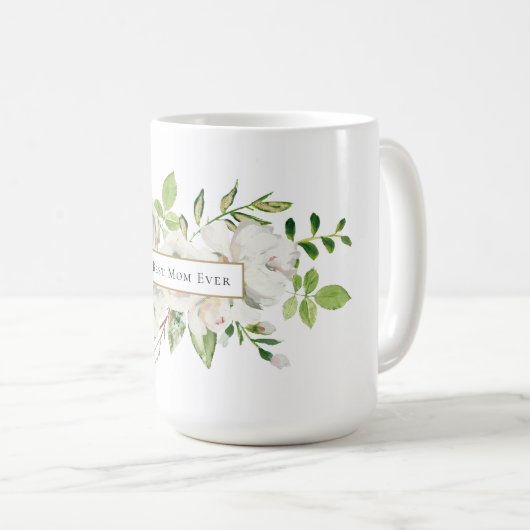 最高の母金開花母の日の贈り物 コーヒーマグカップ (正面右)