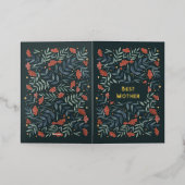 最高の母魔法のヴィンテージガーデンマザーズデイ 箔シーズンカード (外側レイダウン)