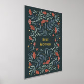 最高の母魔法のヴィンテージガーデンマザーズデイ 箔ポスター (レイダウン)