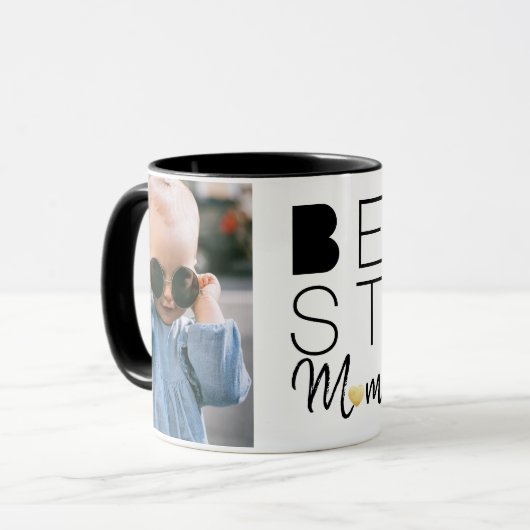 最高の母2枚フォトマグカップ マグカップ (正面左)