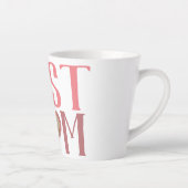 最高の母 |かわいい1フォトハッピーマザーズの日 カフェラテマグ (右)