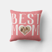 最高の母 |かわいい1フォトハッピーマザーズの日 クッション (裏面)