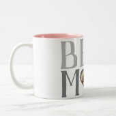 最高の母 |かわいい1フォトハッピーマザーズの日 ツートーンマグカップ (左)