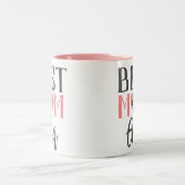 最高の母 |かわいい1フォトハッピーマザーズの日 ツートーンマグカップ (中央)