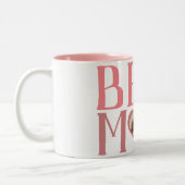 最高の母 |かわいい1フォトハッピーマザーズの日 ツートーンマグカップ (左)