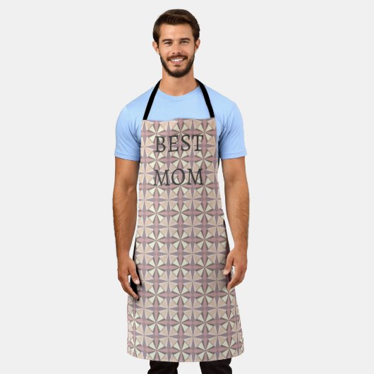 最高の母 エプロン (着用した状態)