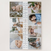 最高の母 |カスタムメッセージとキッド写真のコラージュ ジグソーパズル (縦)