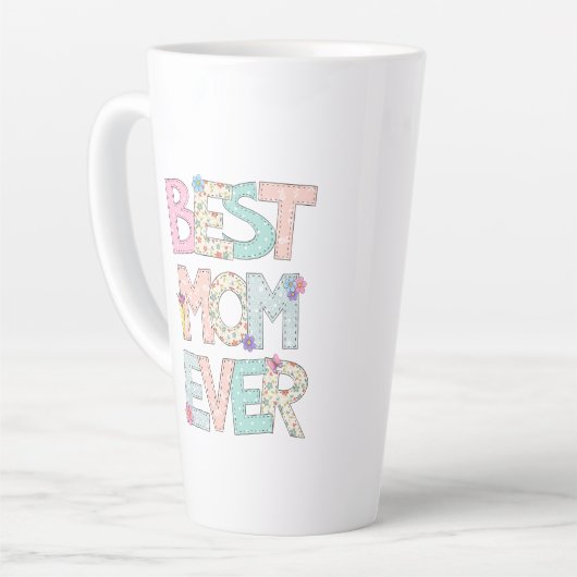 最高の母 カフェラテマグ (左アングル)