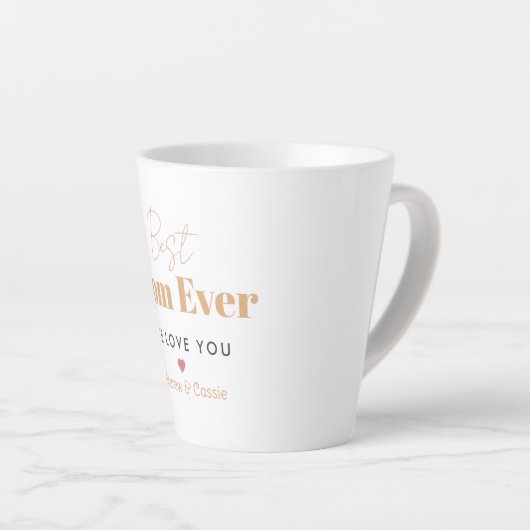 最高の母 カフェラテマグ (右アングル)