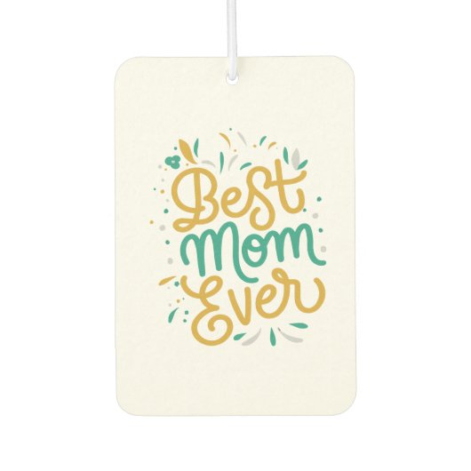 最高の母 カーエアーフレッシュナー (正面)