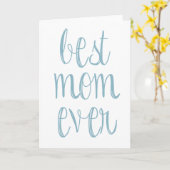 最高の母 カード (黄色い花)