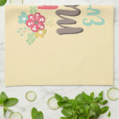 最高の母 キッチンタオル (折り畳み)