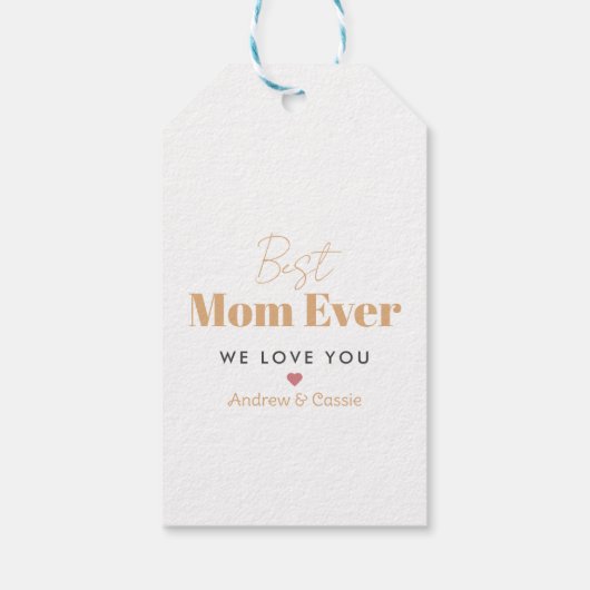 最高の母 ギフトタグ (裏面)