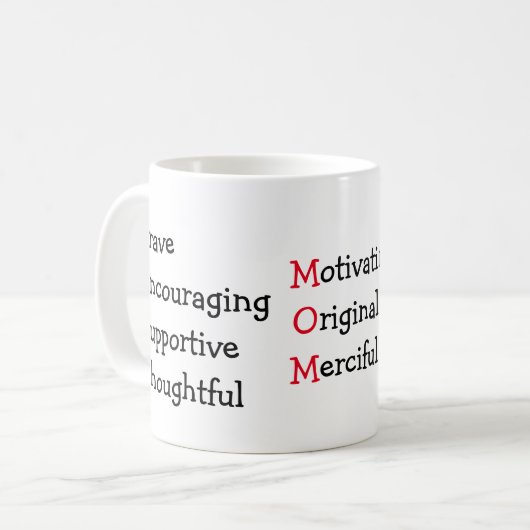 最高の母 コーヒーマグカップ (正面左)