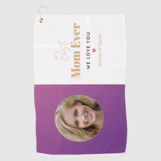 最高の母 ゴルフタオル (正面)