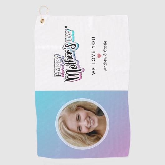 最高の母 ゴルフタオル (正面)