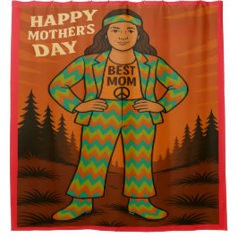 最高の母 シャワーカーテン