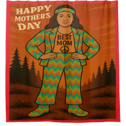 最高の母 シャワーカーテン (正面)