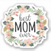 最高の母 シール (正面)