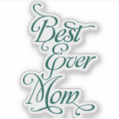 最高の母 シール (正面)