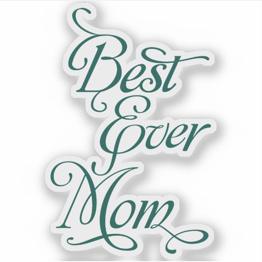 最高の母 シール (正面)