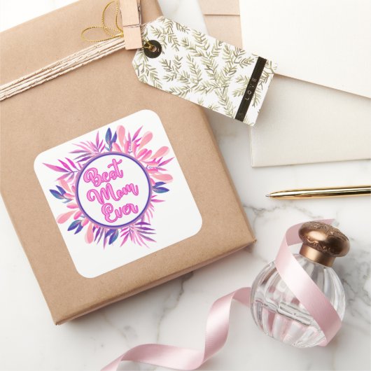 最高の母 スクエアシール (ギフト)