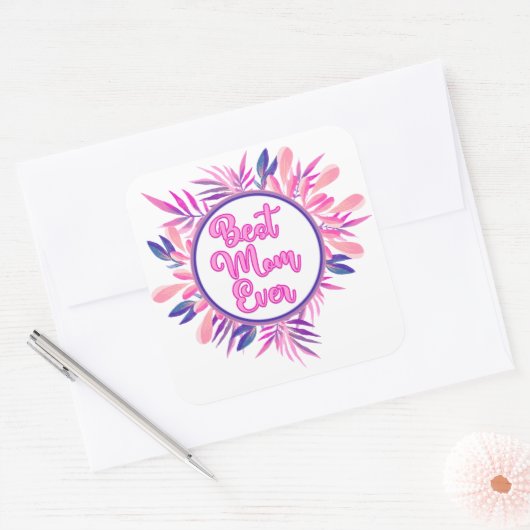 最高の母 スクエアシール (封筒)