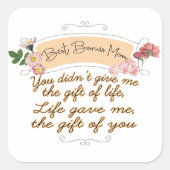 最高の母 スクエアシール (正面)