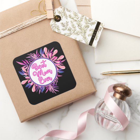 最高の母 スクエアシール (ギフト)