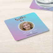 最高の母 スクエアペーパーコースター (アングル)